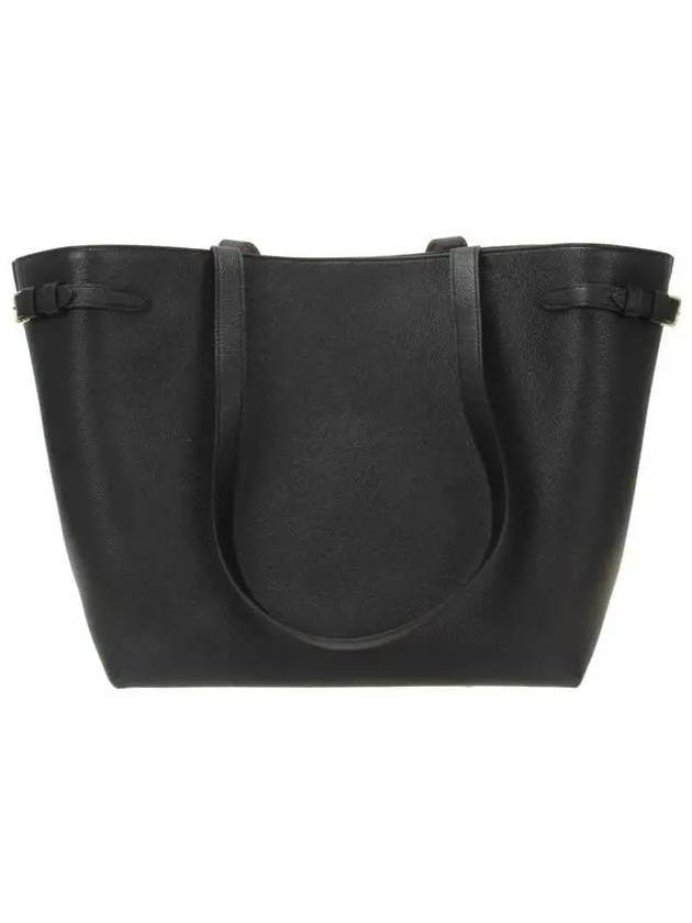 Cabas Anais Cuir Grain Calfskin Shoulder Bag Black - CELINE - BALAAN 4