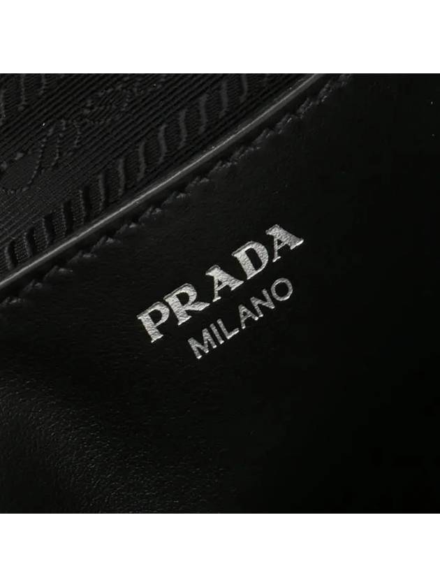 Small Saffiano Leather Pouch Black - PRADA - BALAAN 7