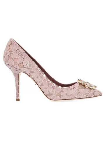 Bellucci Lace Pumps Heel Pink - DOLCE&GABBANA - BALAAN 1