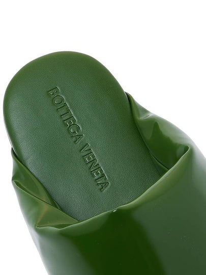 Padded Lambskin Slippers Green - BOTTEGA VENETA - BALAAN 8