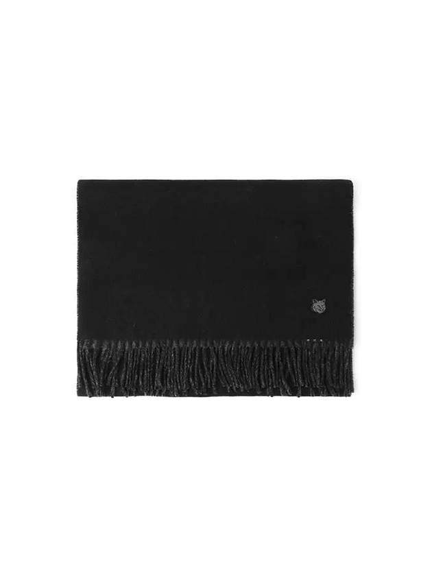 Bold Fox Head Patch Muffler Black Charcoal - MAISON KITSUNE - BALAAN 2