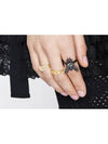 Petit CD Logo Ring Set Gold - DIOR - BALAAN 4