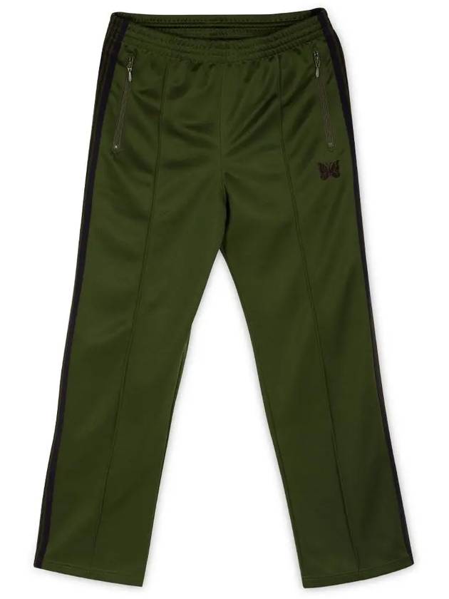 Poly Smooth Narrow Track Pants Olive - NEEDLES - BALAAN 4