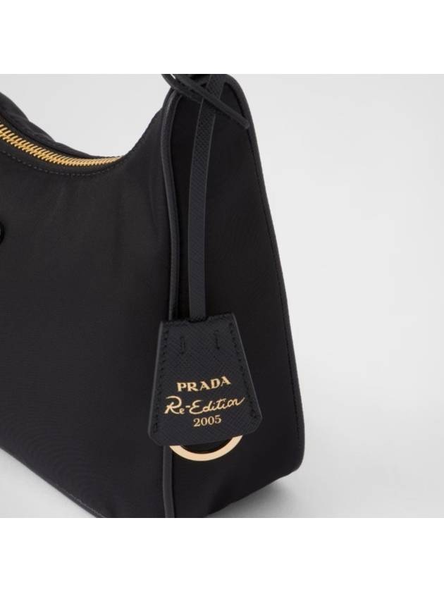 Re-Edition 2005 Saffiano Trimming Re-Nylon Shoulder Bag Black - PRADA - BALAAN 7