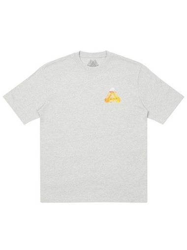 Tri Lager Short Sleeve T-Shirt Grey Marl - PALACE - BALAAN 1