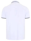 Stretch Cotton Pique Short Sleeve Polo Shirt White - STONE ISLAND - BALAAN 3