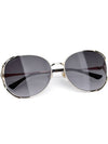 Eyewear Round Sunglasses Gold - GUCCI - BALAAN 4