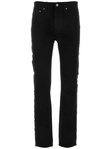 Twisted Slim Fit Jeans Black - JW ANDERSON - BALAAN 1