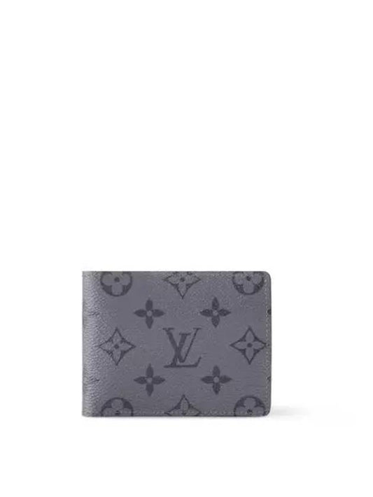 Monogram Eclipse Reverse Slender Half Wallet Grey - LOUIS VUITTON - BALAAN 2