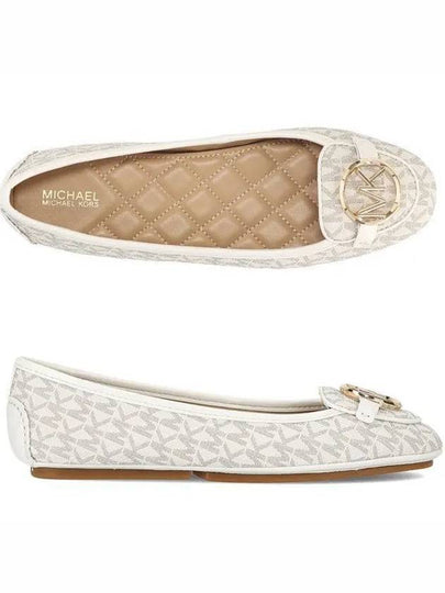 Lillie Logo Moccasin Flat Shoes Shoes Vanilla - MICHAEL KORS - BALAAN 2