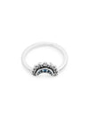 Celestial Blue Sparkling Moon Ring Silver - PANDORA - BALAAN 2