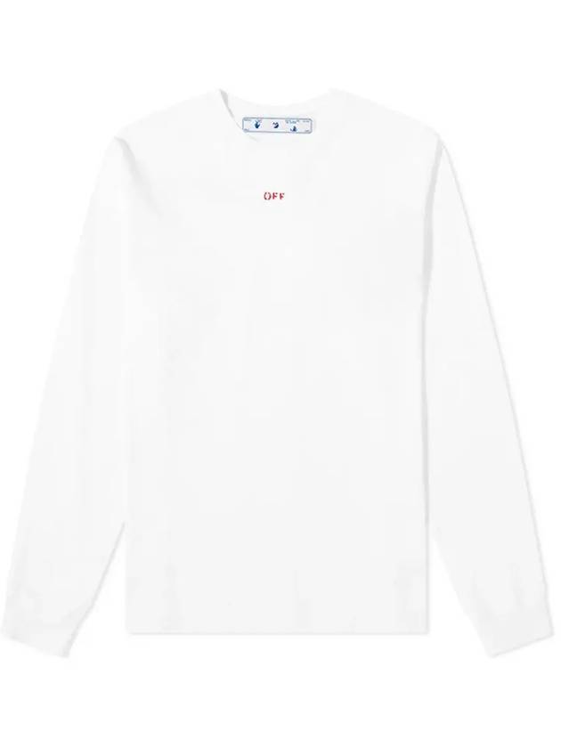 Men's Stencil Arrow Long Sleeve T-Shirt White - OFF WHITE - BALAAN 3