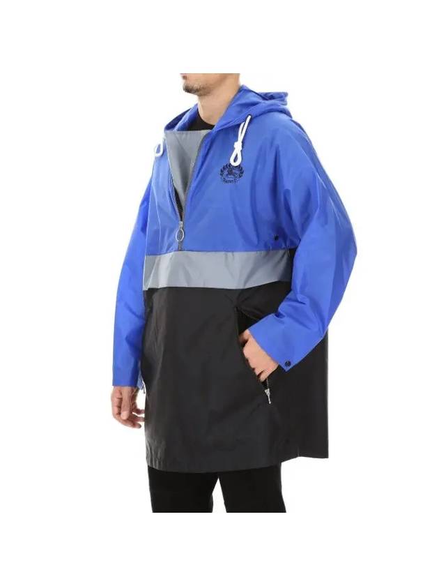 Three Tone Windbreaker Anorak Blue - BURBERRY - BALAAN 5