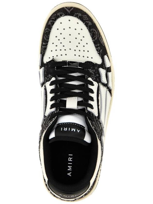 Amiri 'Bandana Denim Skel Top Low' Sneakers - AMIRI - BALAAN 4