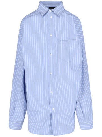 Balenciaga Shirts Blue - BALENCIAGA - BALAAN 1