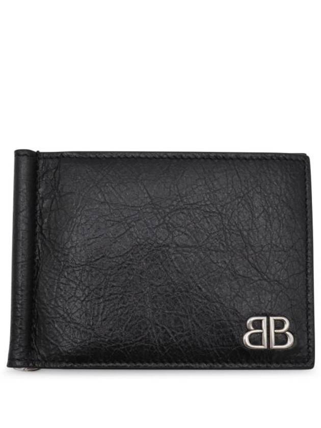 Logo Money Clip Half Wallet Black - BALENCIAGA - BALAAN 1