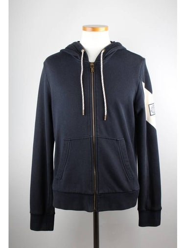 Gamma Blue Hooded Zip Up - MONCLER - BALAAN 1