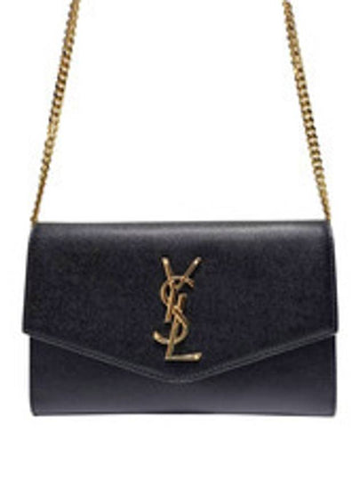 Women s 607788 Envelope Uptown Gold Chain Shoulder Bag - SAINT LAURENT - BALAAN 2