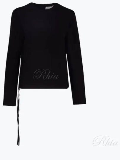 Viscose Blend Long Sleeve T-Shirt Black - JIL SANDER - BALAAN 2