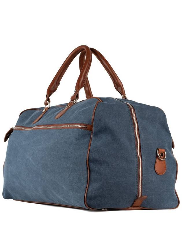 Barba Blue Cotton Canvas Duffel Bag - BARBA - BALAAN 3