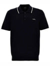 Flynn Cotton Polo Shirt Blue - A.P.C. - BALAAN 2