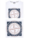 Compass Logo Printing Short Sleeve T-Shirt White - STONE ISLAND - BALAAN 6