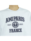 Logo Print Sweatshirt White - AMI - BALAAN 7