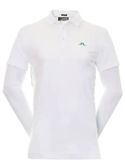 Liam Regular Fit Long Sleeve Polo Shirt White - J.LINDEBERG - BALAAN 2