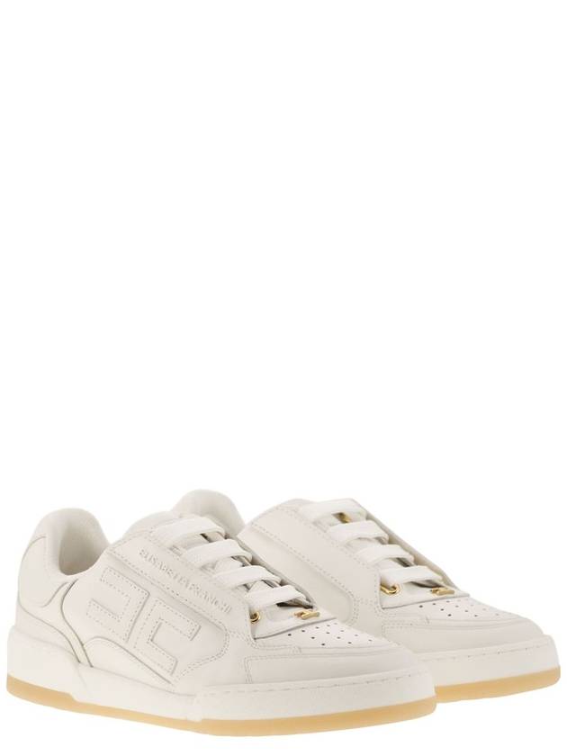 Leather sneakers with logo - ELISABETTA FRANCHI - BALAAN 4