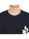 Ateley Logo Cotton Sweatshirt Midnight - ISABEL MARANT - BALAAN 7