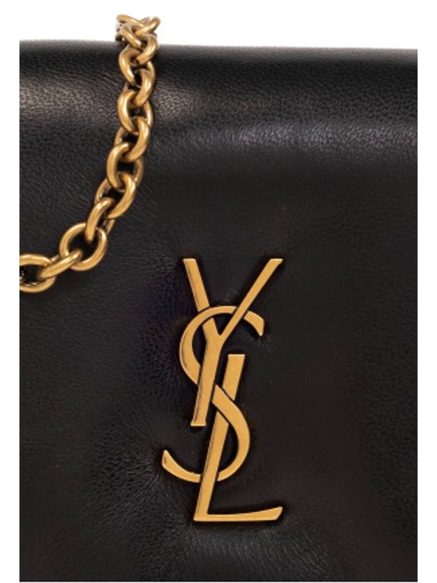 Calypso Chain Card Wallet Black - SAINT LAURENT - BALAAN 7