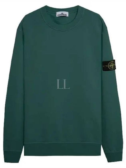 Wappen Patch Crew Neck Sweatshirt Green - STONE ISLAND - BALAAN 2