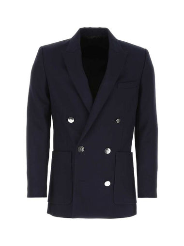 navy blue wool blazer - BALMAIN - BALAAN 1