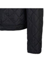 Diamond Quilted Crop Hoodie Jacket Black - BURBERRY - BALAAN 7