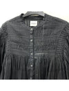 Plalia Cotton Blouse Black - ISABEL MARANT ETOILE - BALAAN 5