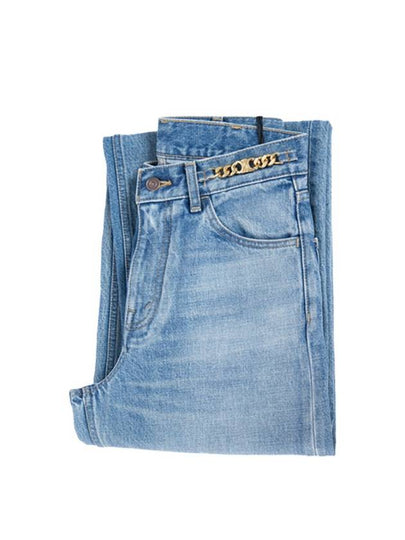 Kitty Pismo Wash Denim Straight Jeans Blue - CELINE - BALAAN 2