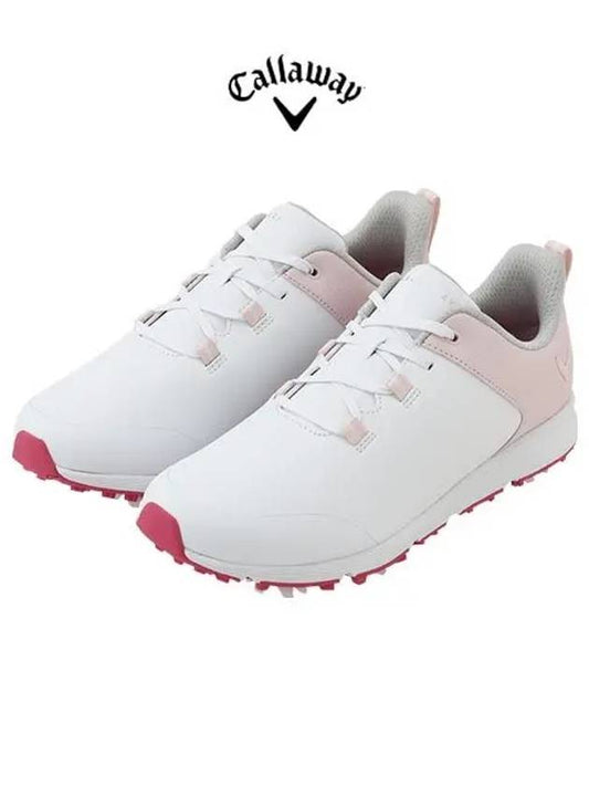 Linda Spike Golf Shoes White Pink - CALLAWAY GOLF - BALAAN 1