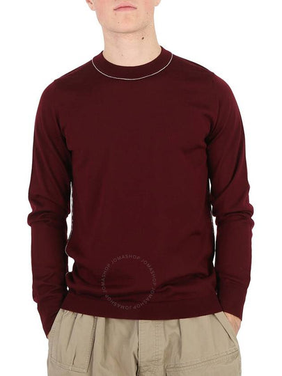 Back Stitch Crew Neck Wool Knit Top Bordeaux - MAISON MARGIELA - BALAAN 2