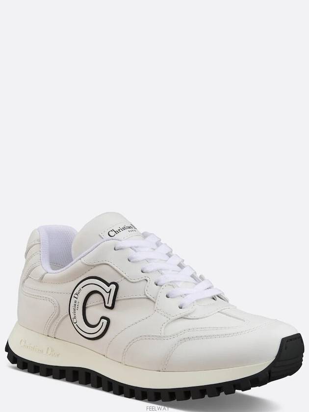 C'est Calfskin  Low Top Sneakers White - DIOR - BALAAN 3