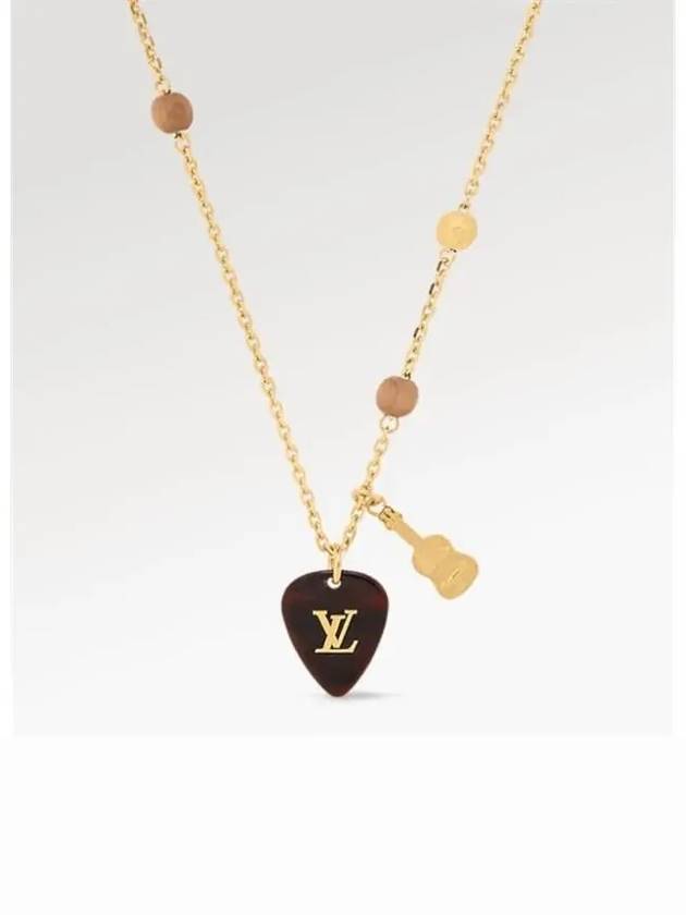 LV Picks Pendant Necklace Gold - LOUIS VUITTON - BALAAN 2