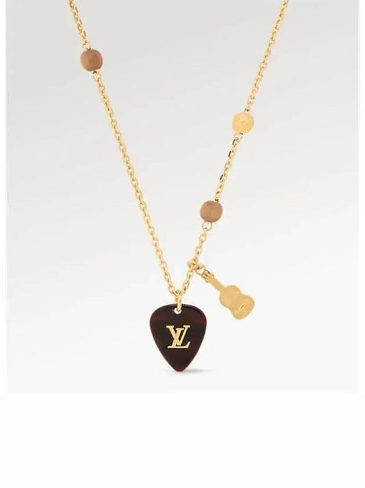 LV Picks Pendant Necklace Gold - LOUIS VUITTON - BALAAN 2