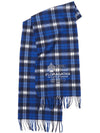 Studios Wool Check Printing Muffler Blue - ACNE STUDIOS - BALAAN.