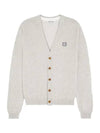 Bold Fox Head Cotton Cardigan Grey - MAISON KITSUNE - BALAAN 2