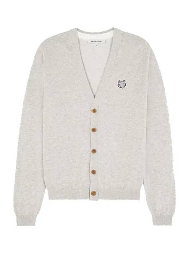 Bold Fox Head Cotton Cardigan Grey - MAISON KITSUNE - BALAAN 2