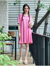 MET summer knit collar dress pink - METAPHER - BALAAN 4