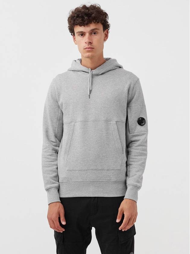 Lens Wappen Pocket Hoodie Grey - CP COMPANY - BALAAN 3