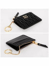 Quilted Napa Leather Passport Wallet Black - MIU MIU - BALAAN 4