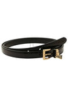 Triangle Logo Buckle Leather Belt Black - PRADA - BALAAN 2