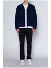 Drawstring Classic Over Long Sleeve Shirt Navy - AMI - BALAAN 5