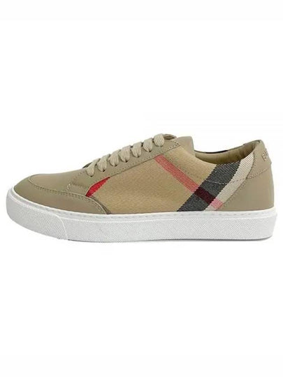 Women's House Check Low Top Sneakers Beige - BURBERRY - BALAAN 2